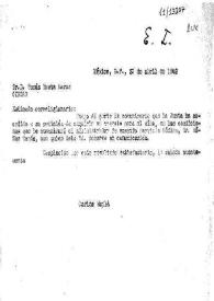 Carta de Carlos Esplá a Tomás Yuste Navas. México, 22 de abril de 1942 | Biblioteca Virtual Miguel de Cervantes