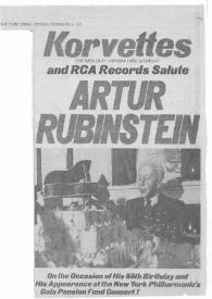 Korvettes and RCA records salute Arthur Rubinstein | Biblioteca Virtual Miguel de Cervantes
