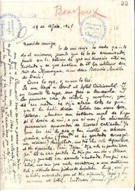 Carta de Rubén Darío a BONAFOUX | Biblioteca Virtual Miguel de Cervantes