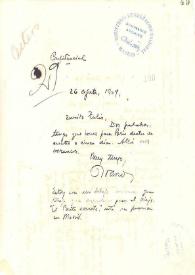 Carta de Rubén Darío a CESTERO, Tulio | Biblioteca Virtual Miguel de Cervantes