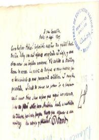Carta de Rubén Darío a BLANCO-FOMBONA, Rufino | Biblioteca Virtual Miguel de Cervantes