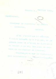 Carta de Rubén Darío a Director de Crédit Lyonnais, Madrid | Biblioteca Virtual Miguel de Cervantes