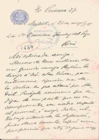 Carta de Chocano, José Santos | Biblioteca Virtual Miguel de Cervantes