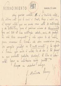 Carta de Martínez Sierra, Gregorio | Biblioteca Virtual Miguel de Cervantes