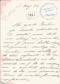 Carta de Sawa, Alejandro | Biblioteca Virtual Miguel de Cervantes