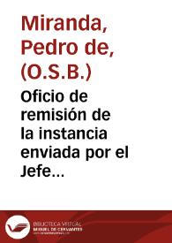 Oficio de remisión de la instancia enviada por el Jefe Político de Gerona sobre las excavaciones de Ampurias. | Biblioteca Virtual Miguel de Cervantes
