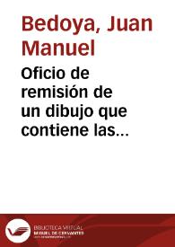 Oficio de remisión de un dibujo que contiene las figuras pintadas en una peña del monte de Carrás | Biblioteca Virtual Miguel de Cervantes