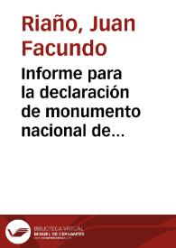 Informe para la declaración de monumento nacional de la Ermita de Santa Cristina de Lena. | Biblioteca Virtual Miguel de Cervantes