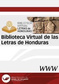 Biblioteca Virtual de las Letras de Honduras | Biblioteca Virtual Miguel de Cervantes