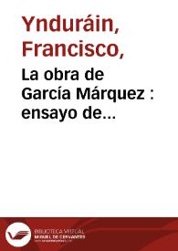 La obra de García Márquez : ensayo de apreciación | Biblioteca Virtual Miguel de Cervantes