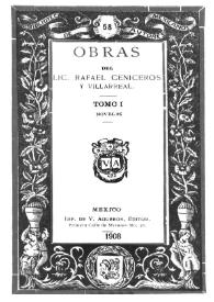 Obras del Lic. Rafael Ceniceros Villarreal. Tomo I. Novelas | Biblioteca Virtual Miguel de Cervantes