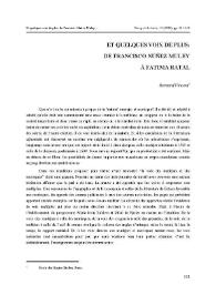 Et quelques voix de plus: de Francisco Núñez Muley à Fatima Ratal / Vicent Bernard | Biblioteca Virtual Miguel de Cervantes