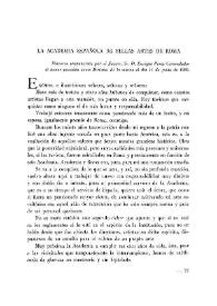 La Academia Española de Bellas Artes de Roma / Enrique Pérez Comendador | Biblioteca Virtual Miguel de Cervantes