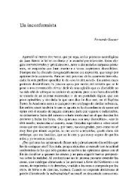 Un incorformista / Fernando Savater | Biblioteca Virtual Miguel de Cervantes