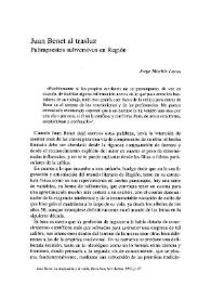 Juan Benet al trasluz : Palimpsestos subversivos en "Región" / Jorge Machín Lucas | Biblioteca Virtual Miguel de Cervantes