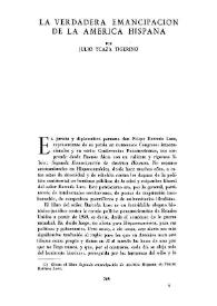 La verdadera emancipación de la América Hispana / por Julio Ycaza Tigerino | Biblioteca Virtual Miguel de Cervantes