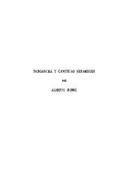 Romancea y cantigas sefardíes / por Alberto Hemsi | Biblioteca Virtual Miguel de Cervantes