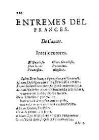 Entremes del francès / De Cancer | Biblioteca Virtual Miguel de Cervantes