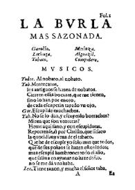 La burla mas sazonada / [de Luis Velez] | Biblioteca Virtual Miguel de Cervantes