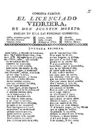 Comedia famosa. El licenciado vidriera / De Don Agustín Moreto | Biblioteca Virtual Miguel de Cervantes