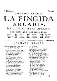 Comedia famosa. La fingida Arcadia / de don Augustin Moreto | Biblioteca Virtual Miguel de Cervantes