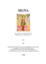 Signa : revista de la Asociación Española de Semiótica. Núm. 22, 2013 | Biblioteca Virtual Miguel de Cervantes