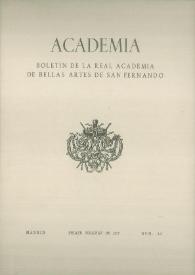Academia : Anales y Boletín de la Real Academia de Bellas Artes de San Fernando. Núm. 44, primer semestre de 1977 | Biblioteca Virtual Miguel de Cervantes