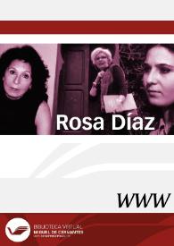 Rosa Díaz / director Ángel L. Prieto de Paula | Biblioteca Virtual Miguel de Cervantes
