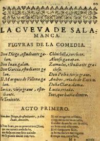 La cueva de Salamanca / Juan Ruiz de Alarcón y Mendoza | Biblioteca Virtual Miguel de Cervantes