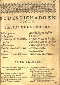 El desdichado en fingir | Biblioteca Virtual Miguel de Cervantes