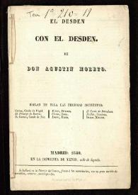 El Desden con el Desden / de D. Agustin Moreto [con otra letra] | Biblioteca Virtual Miguel de Cervantes