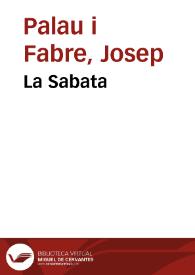 La Sabata | Biblioteca Virtual Miguel de Cervantes