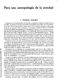 Para una antropología de la otredad / Amancio Sabugo Abril | Biblioteca Virtual Miguel de Cervantes