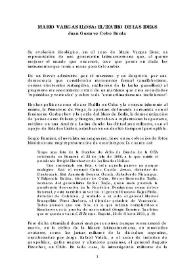 Mario Vargas Llosa : El teatro de las ideas / Juan Gustavo Cobo Borda | Biblioteca Virtual Miguel de Cervantes