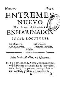 Entremes nuevo De los alcaldes enharinados | Biblioteca Virtual Miguel de Cervantes