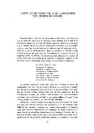 Carta de un pedantón a un vagabundo por tierras de España / Pedro Laín Entralgo | Biblioteca Virtual Miguel de Cervantes