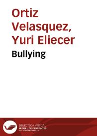 Bullying | Biblioteca Virtual Miguel de Cervantes