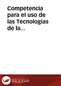 Competencia para el uso de las Tecnologías de la Información y la Comunicación en el tema de Software Libre | Biblioteca Virtual Miguel de Cervantes