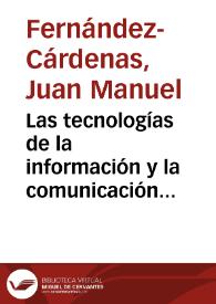 Las tecnologías de la información y la comunicación desde la perspectiva de la psicología de la educación | Biblioteca Virtual Miguel de Cervantes