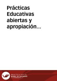 Prácticas Educativas abiertas y apropiación tecnológica: el caso de la Comunidad  CLARISE | Biblioteca Virtual Miguel de Cervantes