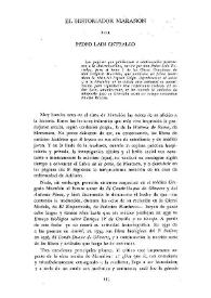 El historiador Marañón / Pedro Laín Entralgo | Biblioteca Virtual Miguel de Cervantes