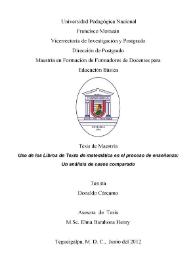 Uso de los libros de texto de matemática en el proceso de enseñanza: un análisis de casos comparado | Biblioteca Virtual Miguel de Cervantes