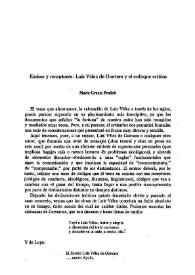 Emisor y receptores : Luis Vélez de Guevara y el enfoque crítico / Maria Grazia Profeti | Biblioteca Virtual Miguel de Cervantes