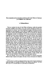 Una incursión en las comedias novelescas de Luis Vélez de Guevara y su relación con Calderón / A. Valbuena Briones | Biblioteca Virtual Miguel de Cervantes
