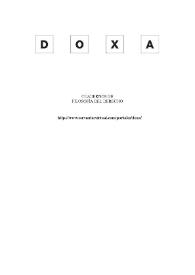 Doxa. Cuadernos de Filosofía del Derecho. Núm. 33, 2010 | Biblioteca Virtual Miguel de Cervantes
