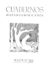 Cuadernos Hispanoamericanos. Núm. 30, junio 1952 | Biblioteca Virtual Miguel de Cervantes