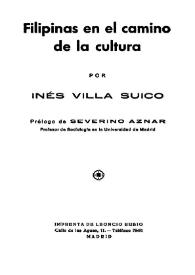 Filipinas en el camino de la cultura / Inés Villa Suico | Biblioteca Virtual Miguel de Cervantes