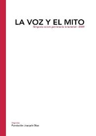 La voz y el mito / Simposio sobre Patrimonio Inmaterial ; organiza Fundación Joaquín Díaz | Biblioteca Virtual Miguel de Cervantes