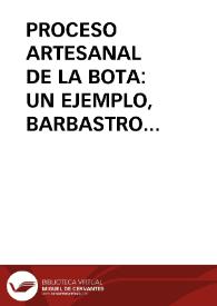 PROCESO ARTESANAL DE LA BOTA: UN EJEMPLO, BARBASTRO (HUESCA) / Acin Fanlo, José Luis | Biblioteca Virtual Miguel de Cervantes