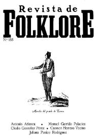 Revista de Folklore. Tomo 13b. Núm. 155, 1993 | Biblioteca Virtual Miguel de Cervantes
